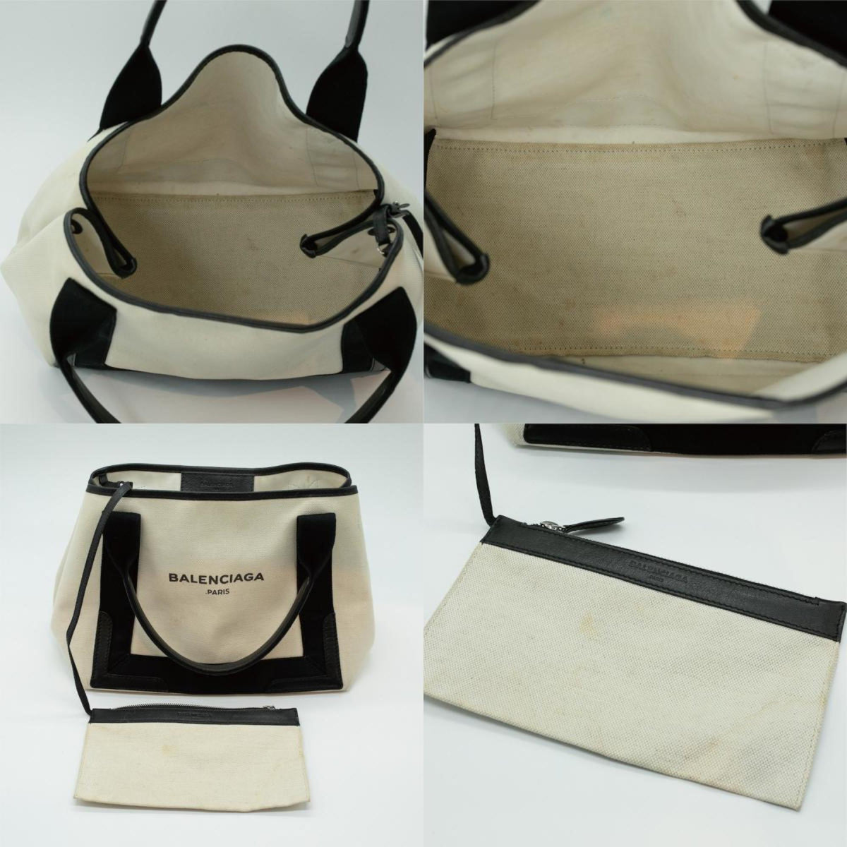 balenciaga Navy Cabas Handbag