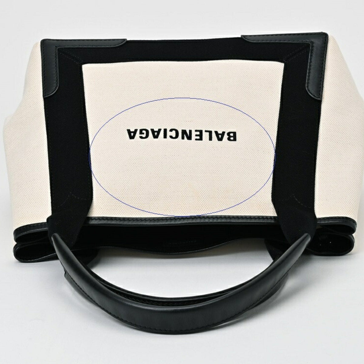 balenciaga Navy Cabas Tote