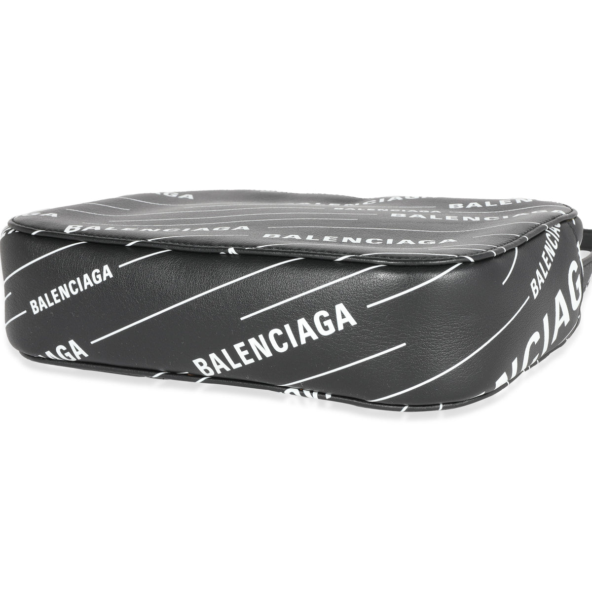 balenciaga Black & White Logo Everyday Camera Bag