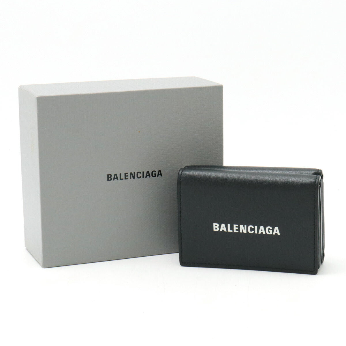 balenciaga Everyday Mini Wallet Leather Black