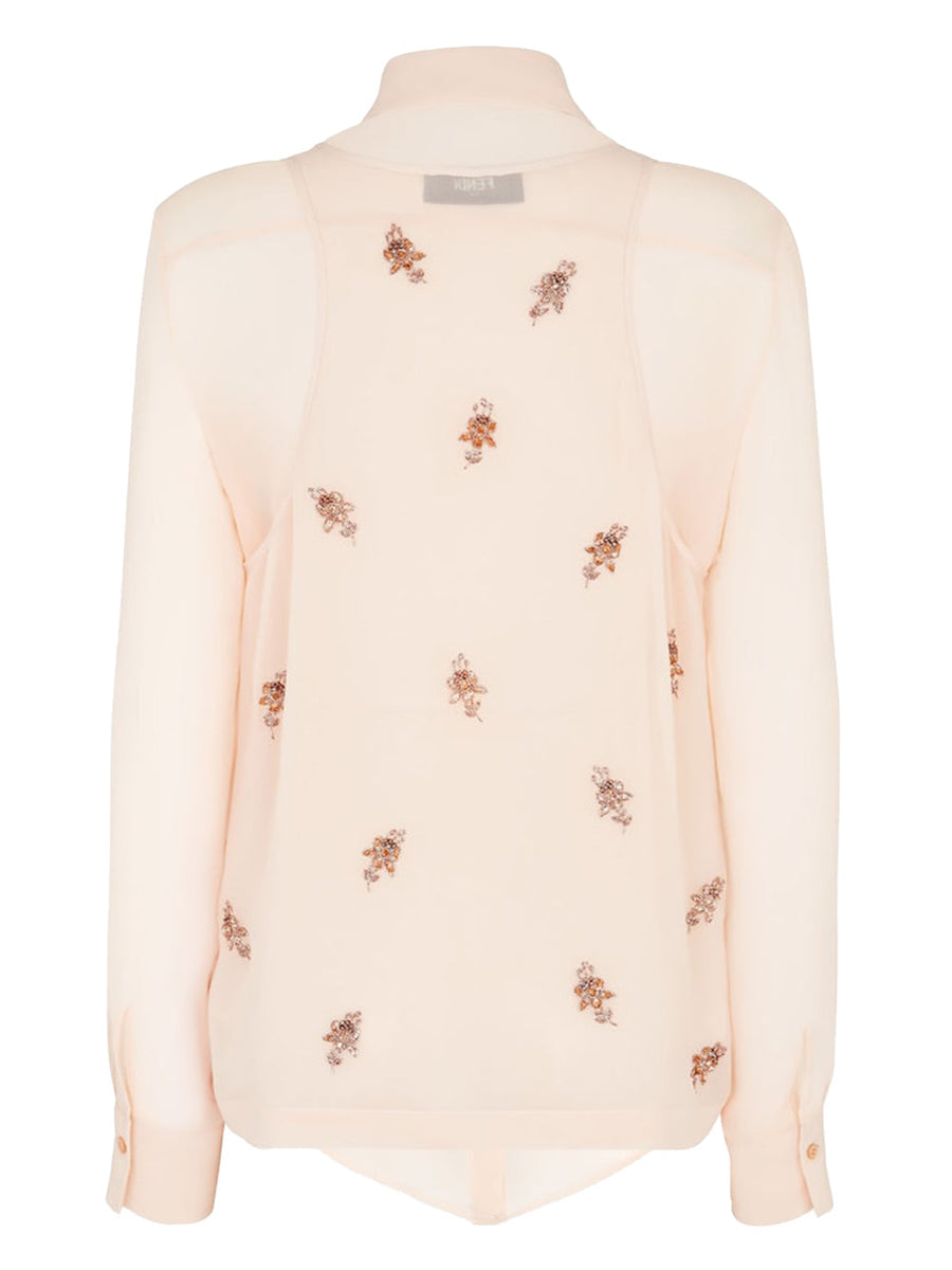 Fendi Women Silk Georgette Top