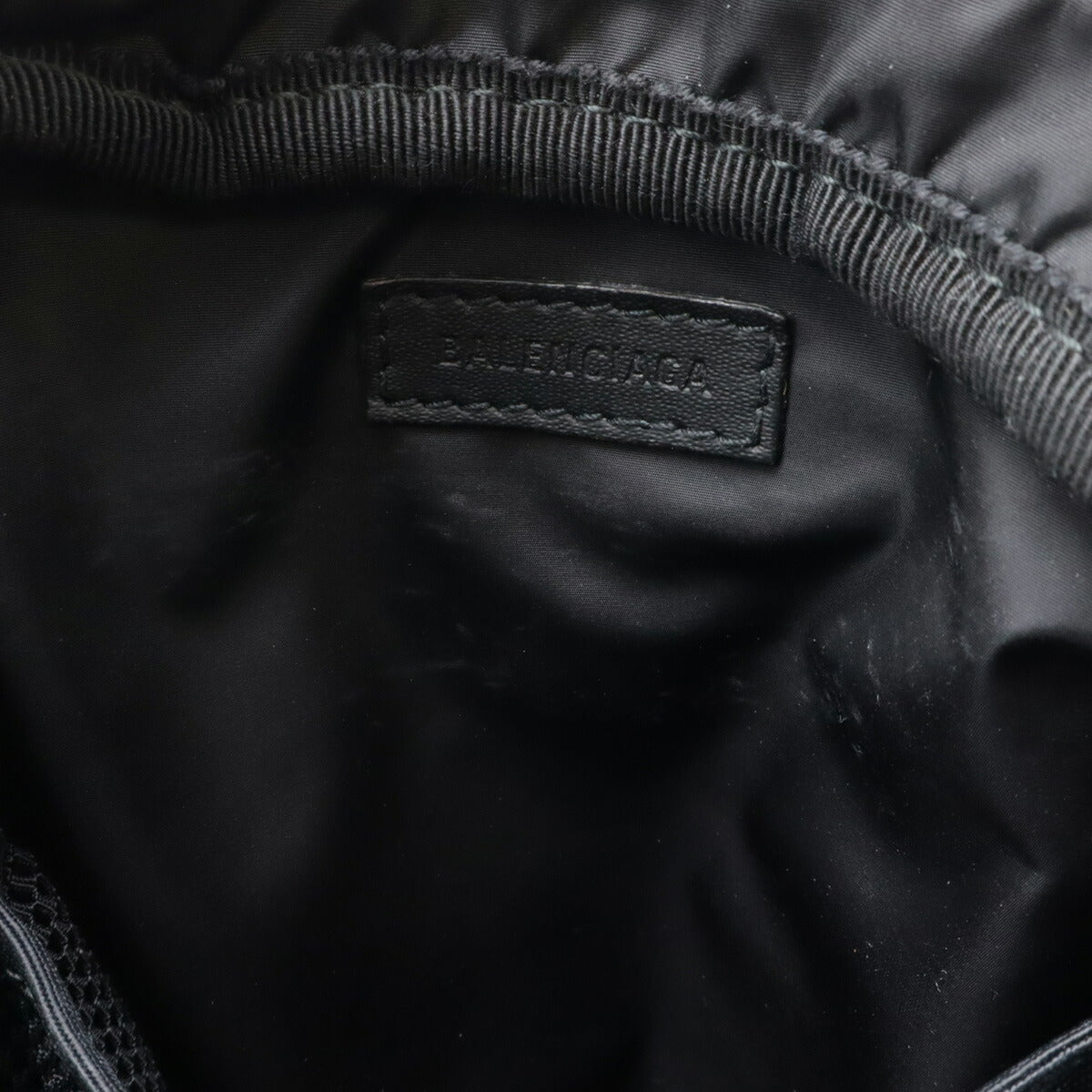 balenciaga Nylon Canvas Messenger Bag Black