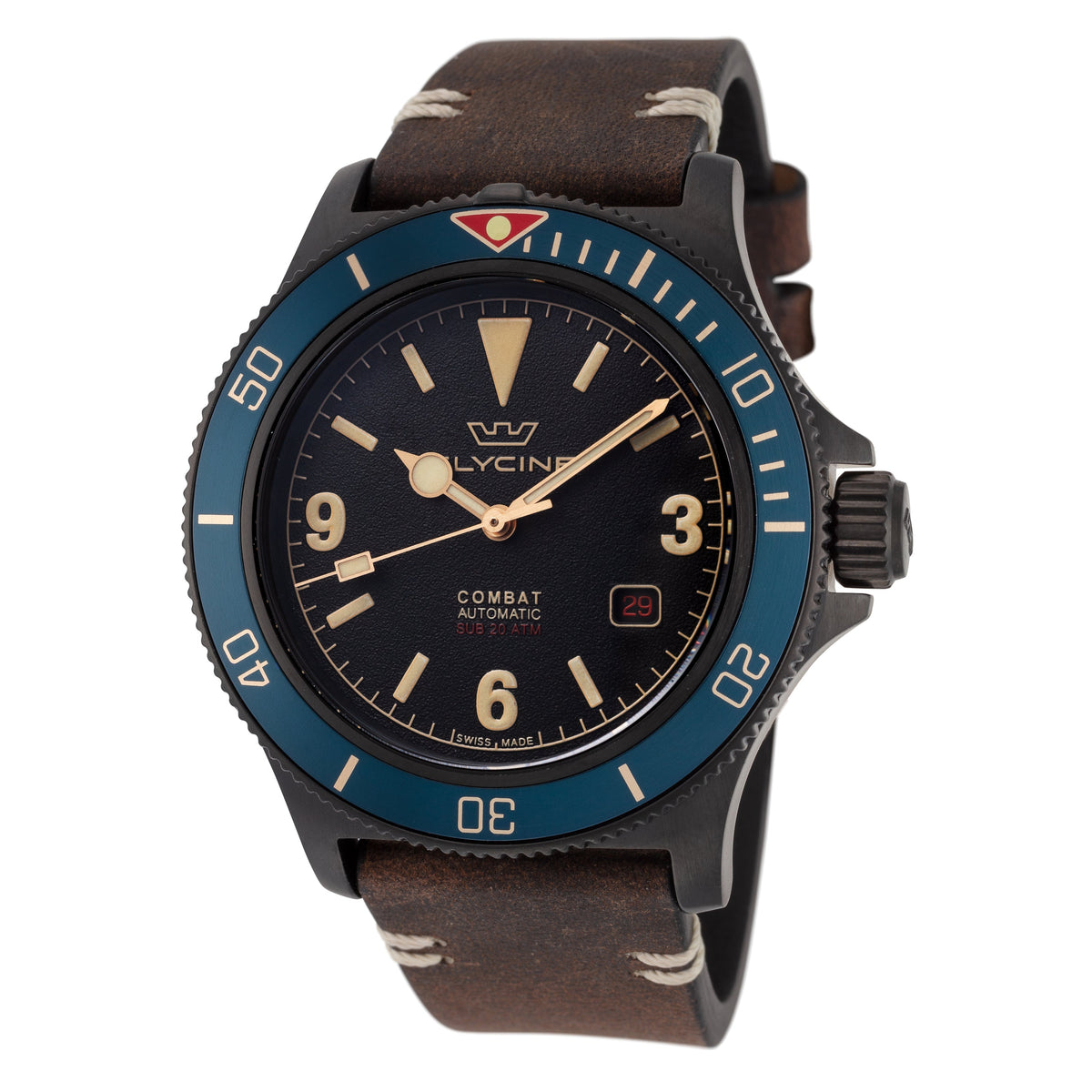 Glycine Men's Combat Sub Vintage 42mm Automatic Watch GL0270