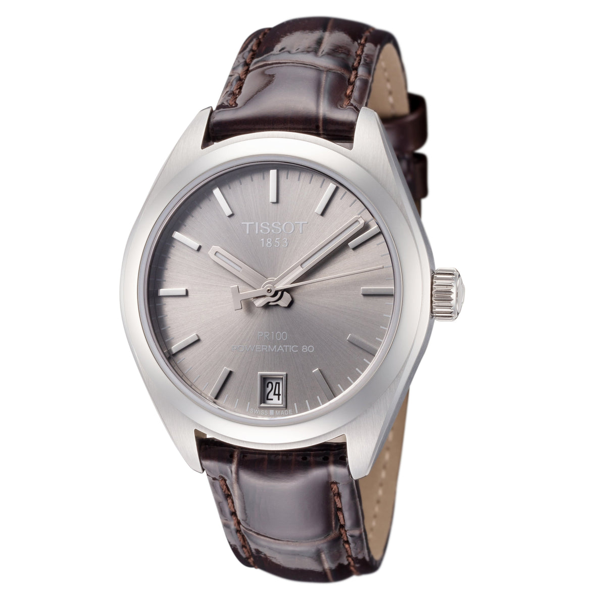 Tissot Women's T1012071607100 T-Classic 33mm Dial Leather Watch