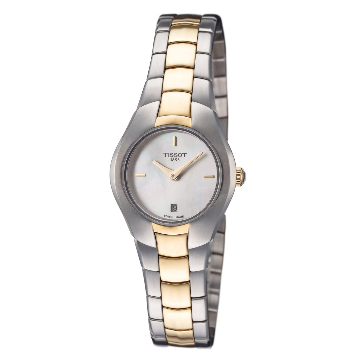 Tissot Women's T0960092211100 T-Round 25.9mm MOP Dial Stainless Steel Watch