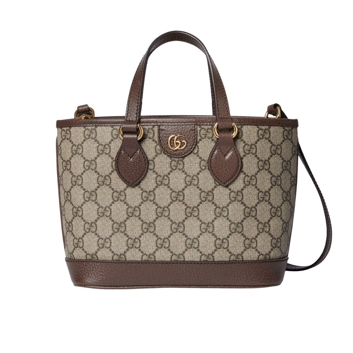 GG OPHIDIA MINI TOTE BAG BEIGE AND EBONY 22CM 811716 K9GSG 8358
