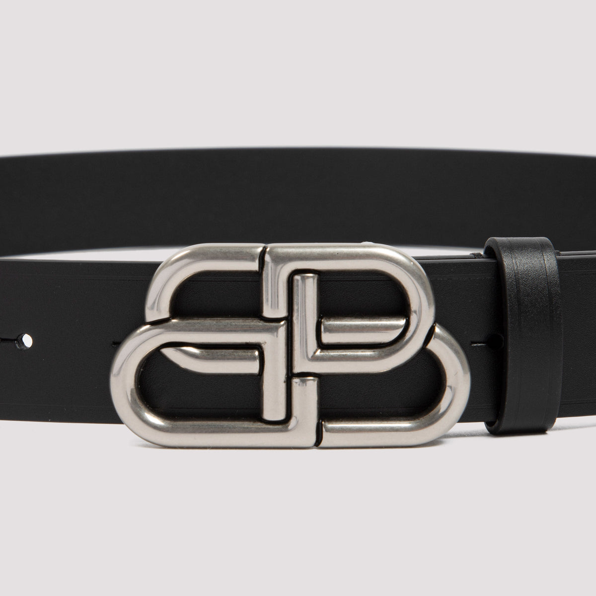 Balenciaga Leather Large Bb Belt Men