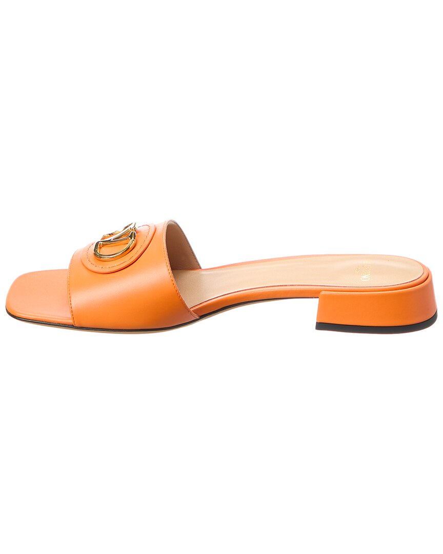 Valentino Vlogo Leather Sandal
