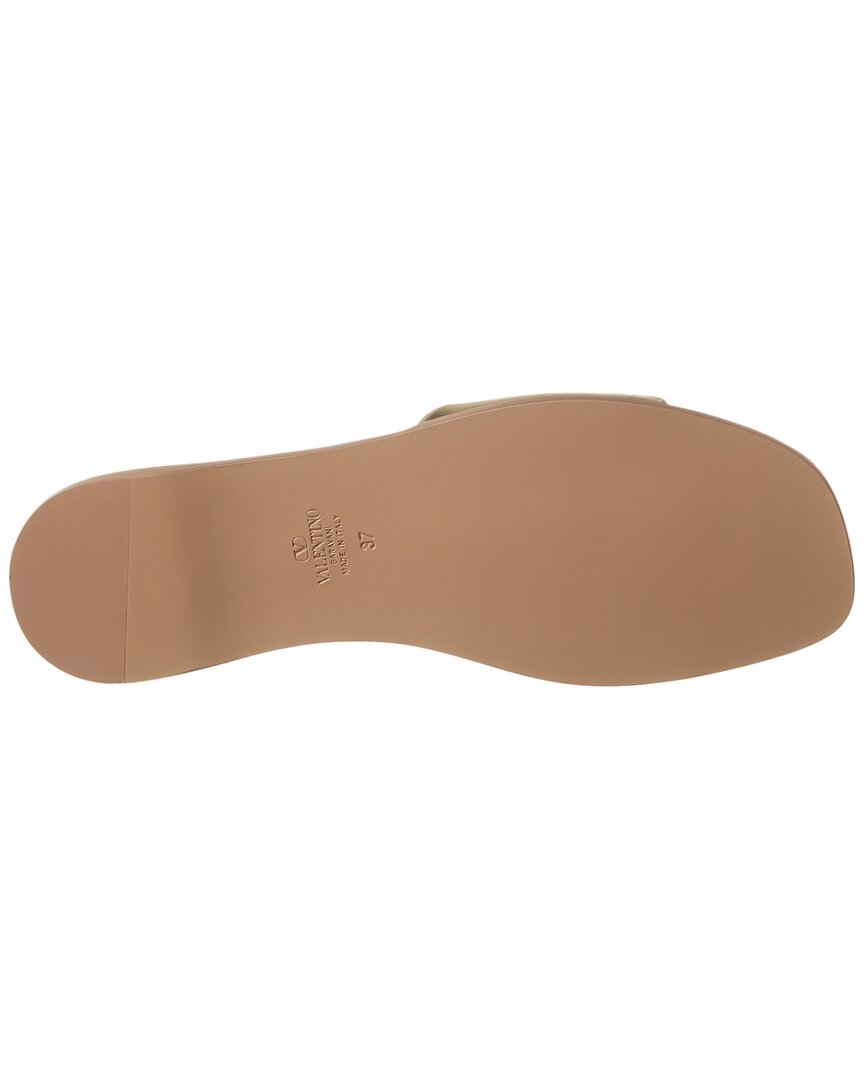 Valentino Vlogo Cutout Leather Sandal