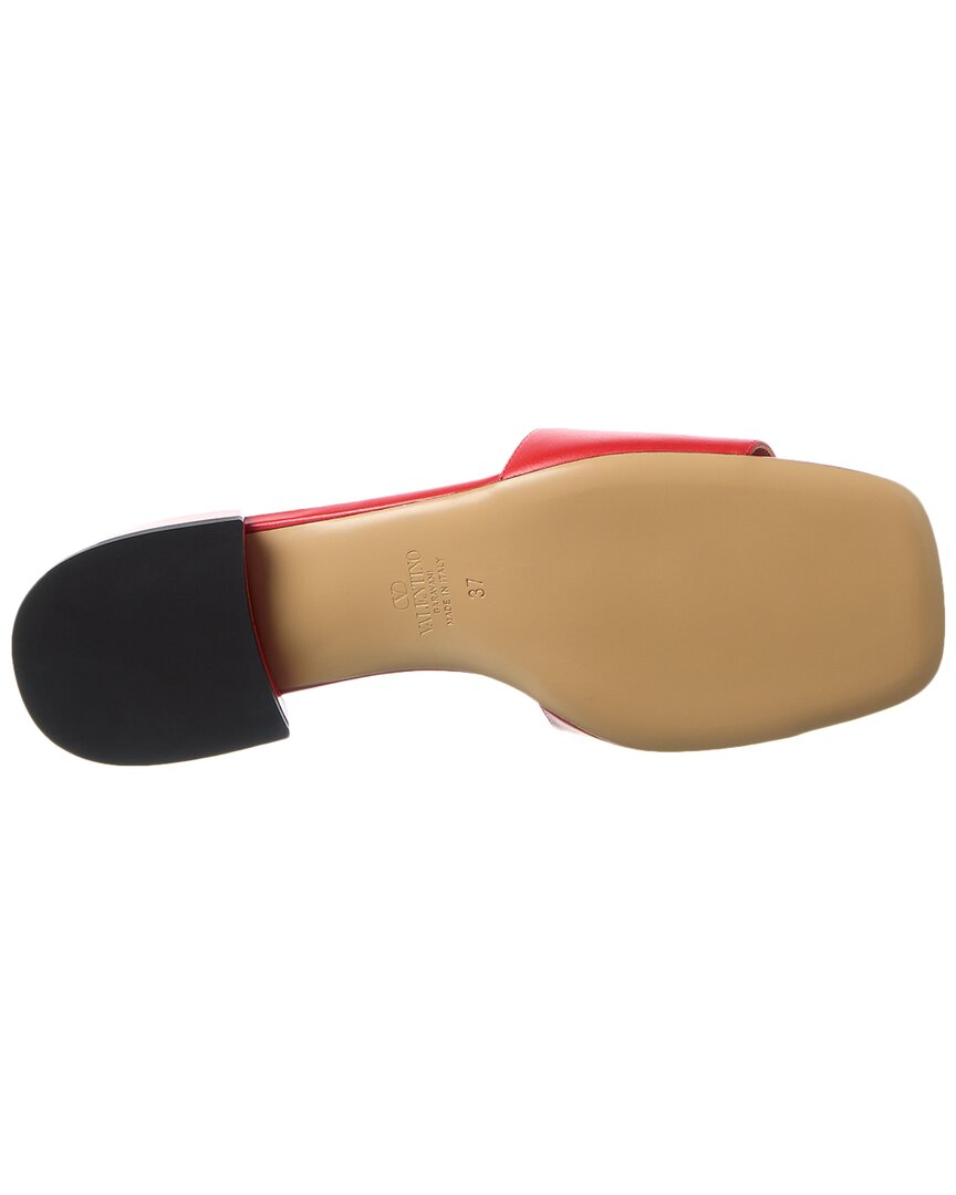 Valentino Vlogo Signature Leather Sandal