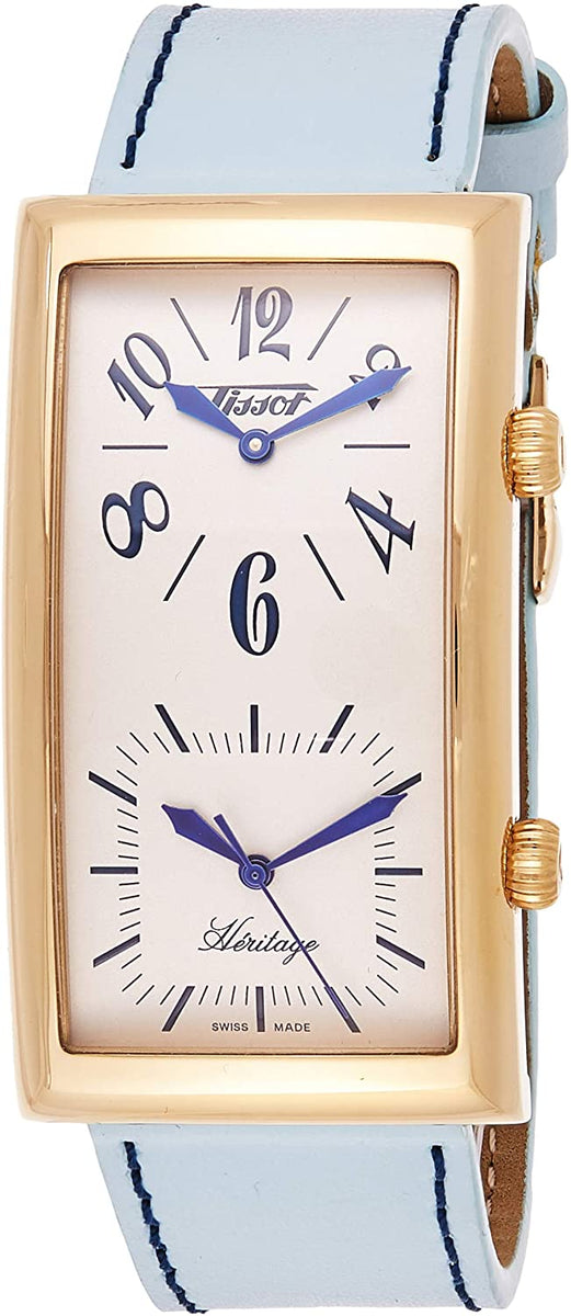Tissot Unisex Heritage T56563339 28mm Ivory Dial Leather Watch