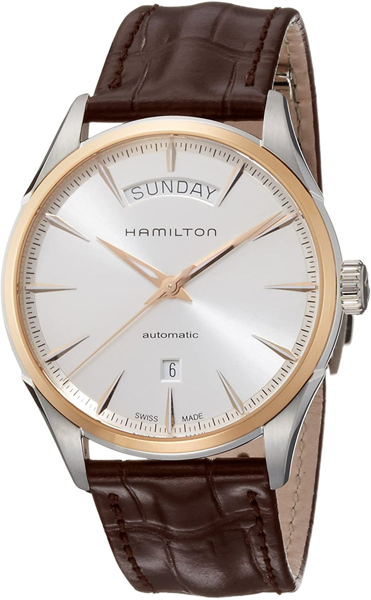 Hamilton Men's Jazzmaster 42mm Silver Dial Leather Watch