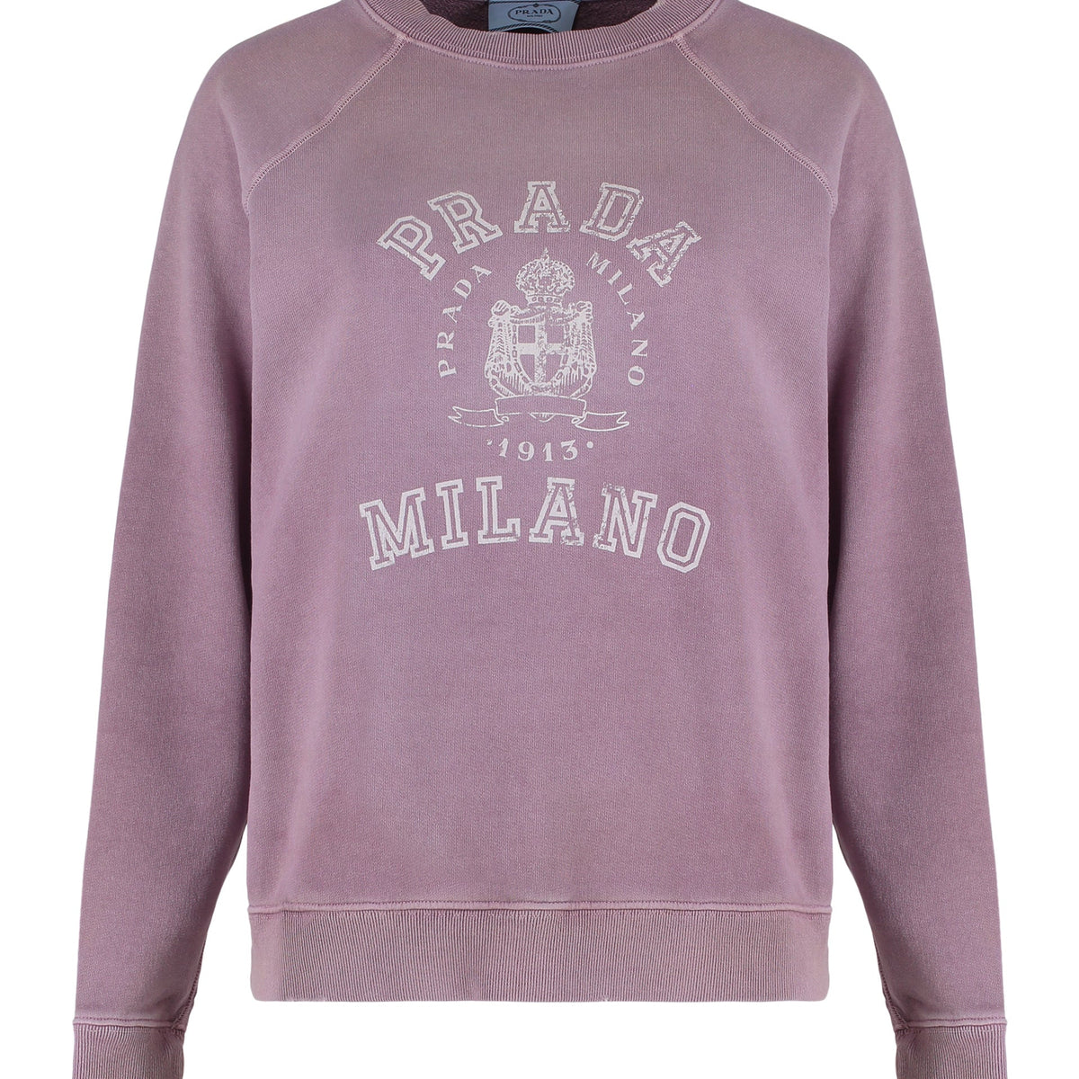 PRADA Distressed Cotton Sweatshirt for Women - SS25