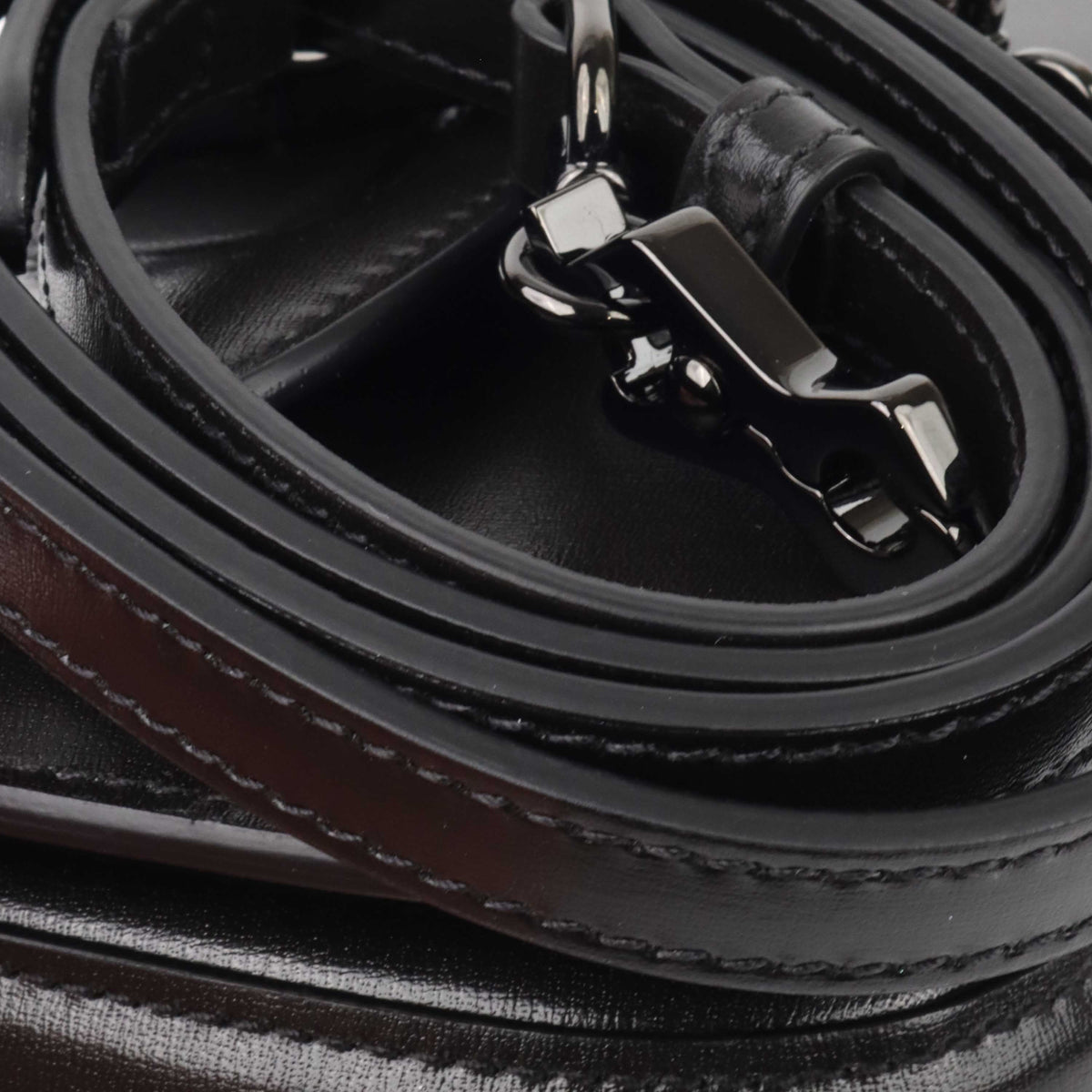 Gucci Bamboo 1947 Mini Top Handle Bag Black.