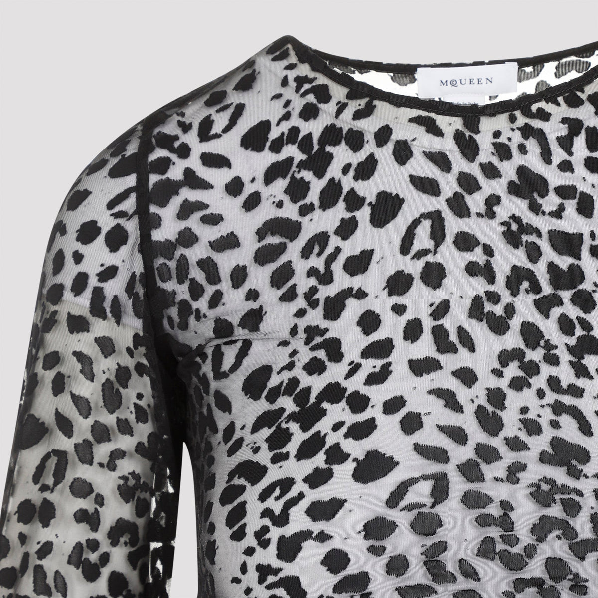 Alexander Mcqueen Leopard Devoré Top Women