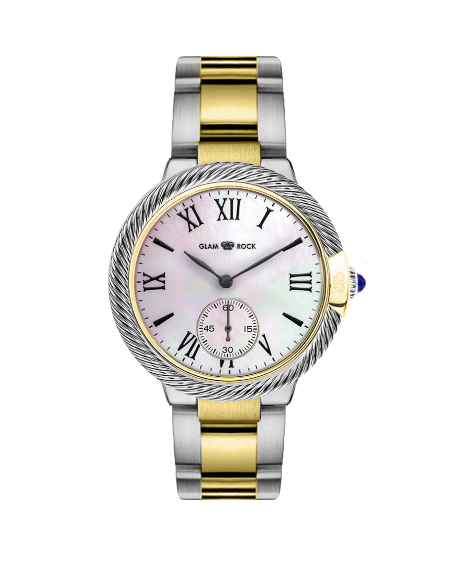 Glam Rock Women's Twisted 40mm Quartz Watch