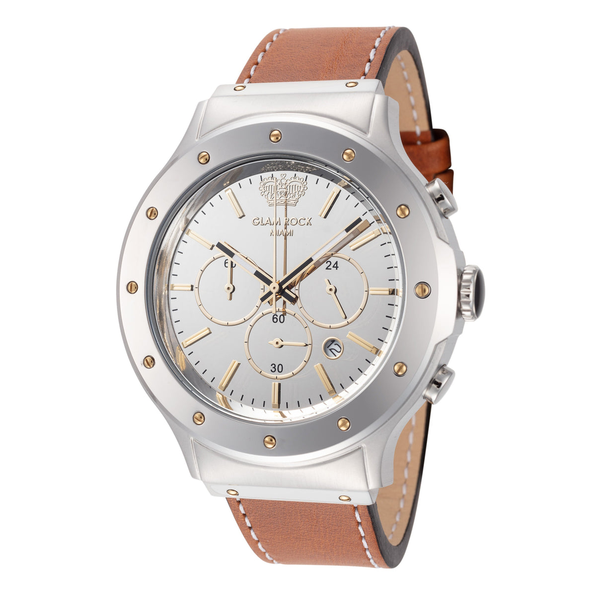 Glam Rock Men's Marine 45mm Quartz Chronograph Watch