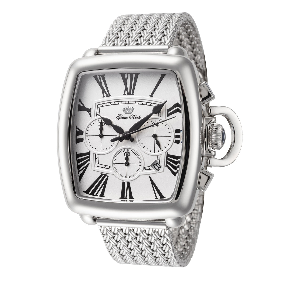 Glam Rock Men's Vintage Conta Tempo 48mm Quartz Chronograph Watch