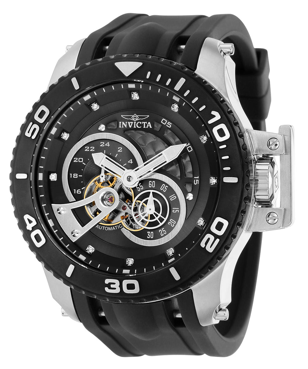Invicta Men's 50mm Black Dial Automatic Watch