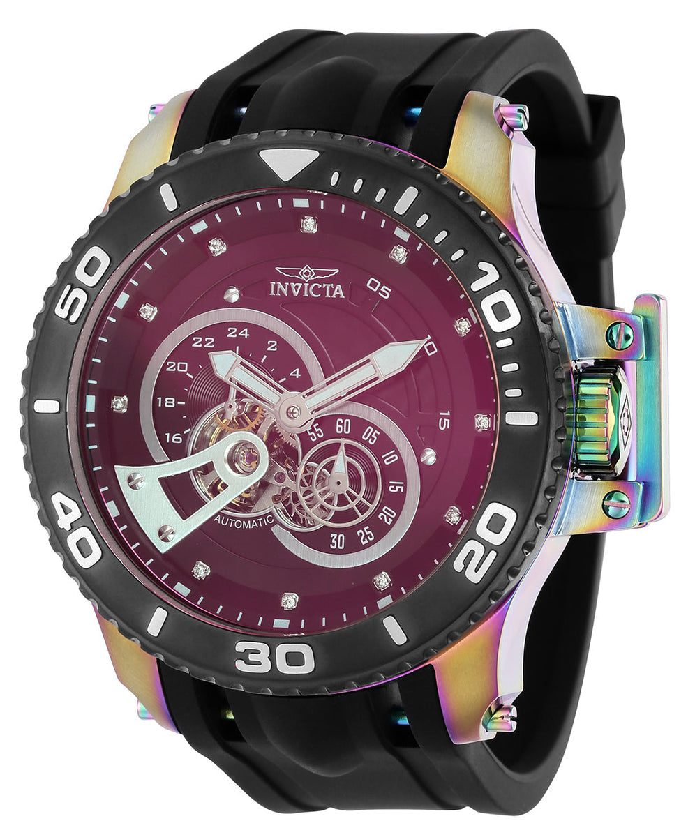 Invicta Men's 50mm Red Dial Automatic Watch