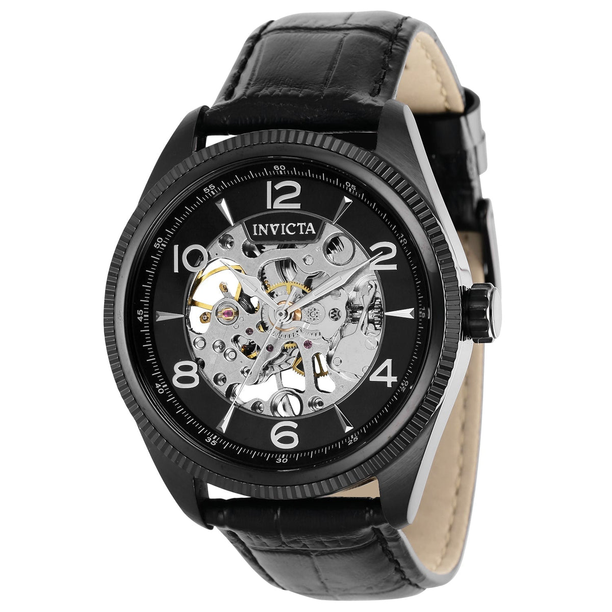 Invicta Men's 43mm Black Dial Manual-Wind Watch