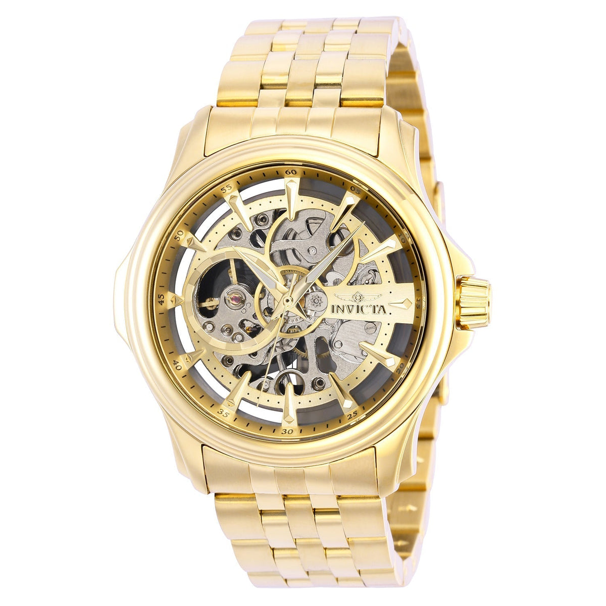 Invicta Men's 42mm Gold Dial Manual-Wind Watch