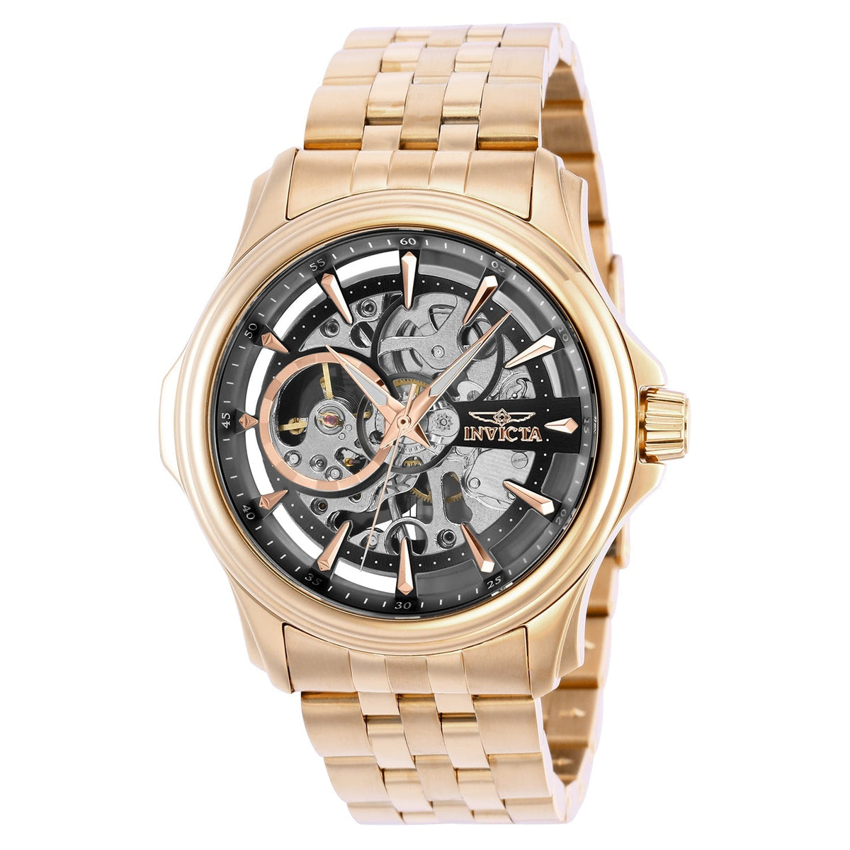 Invicta Men's 42mm Black Dial Manual-Wind Watch