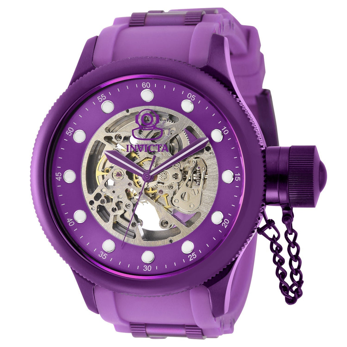 Invicta Men's 51.5mm Dark Purple Dial Automatic Watch