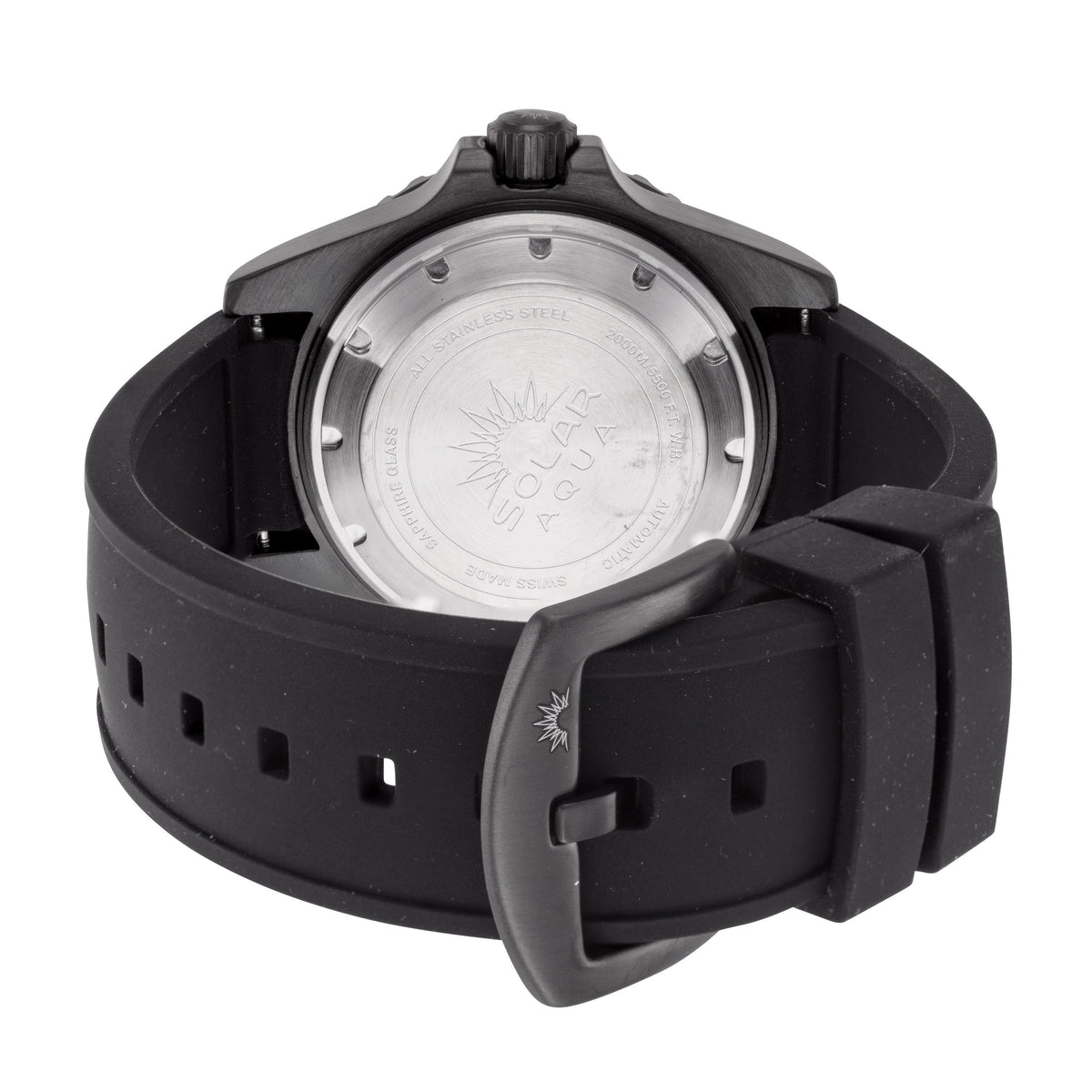 Solar Aqua Men's Deep Bay 45mm Blue/Black Dial Automatic PVD Watch