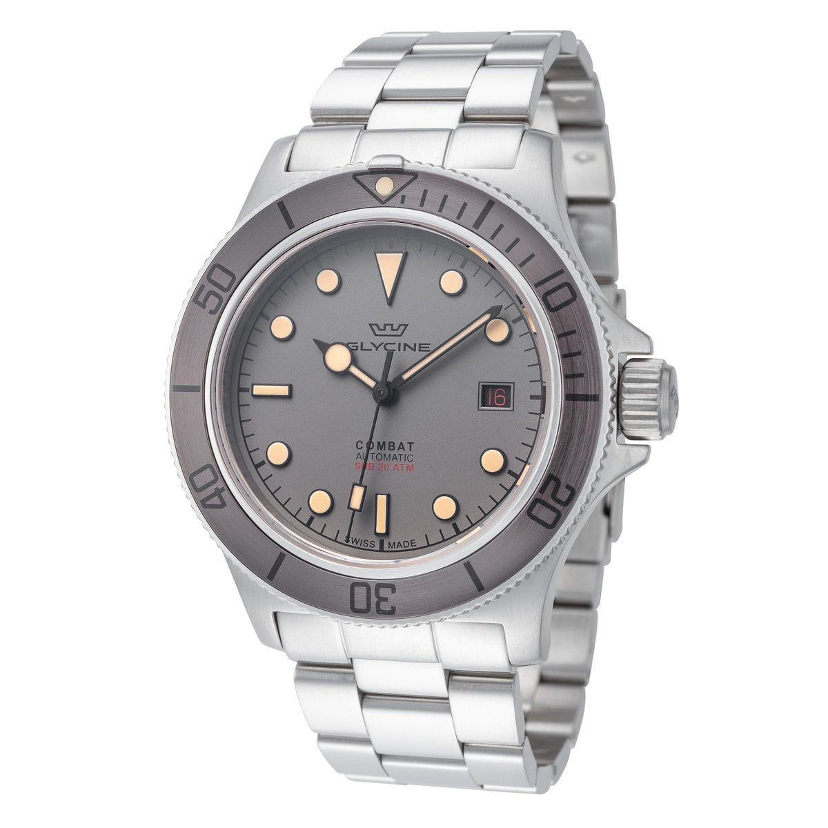 Glycine Men's GL0419 Combat 42mm Automatic Watch