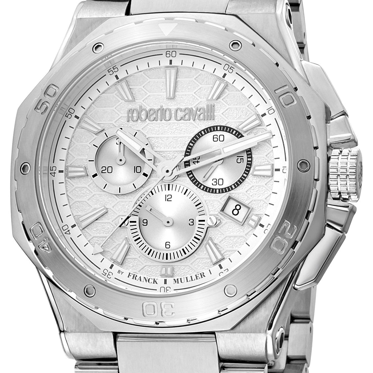 Roberto Cavalli by Franck Muller Men's RV1G153M0041 43mm Quartz Watch