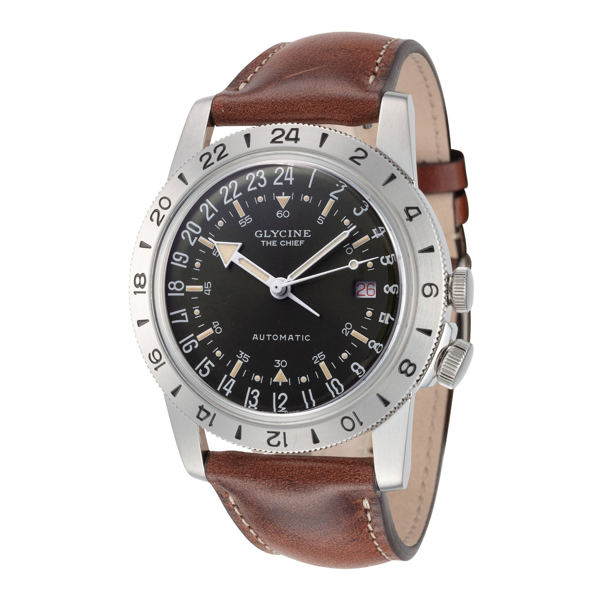 Glycine Men's GL0410 Airman Vintage The Chief Purist 40mm Automatic Watch