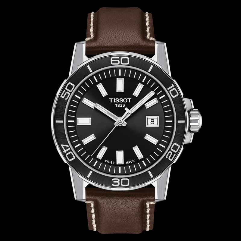 Tissot Men's T1256101605100 Supersport Gent 44mm Quartz Watch