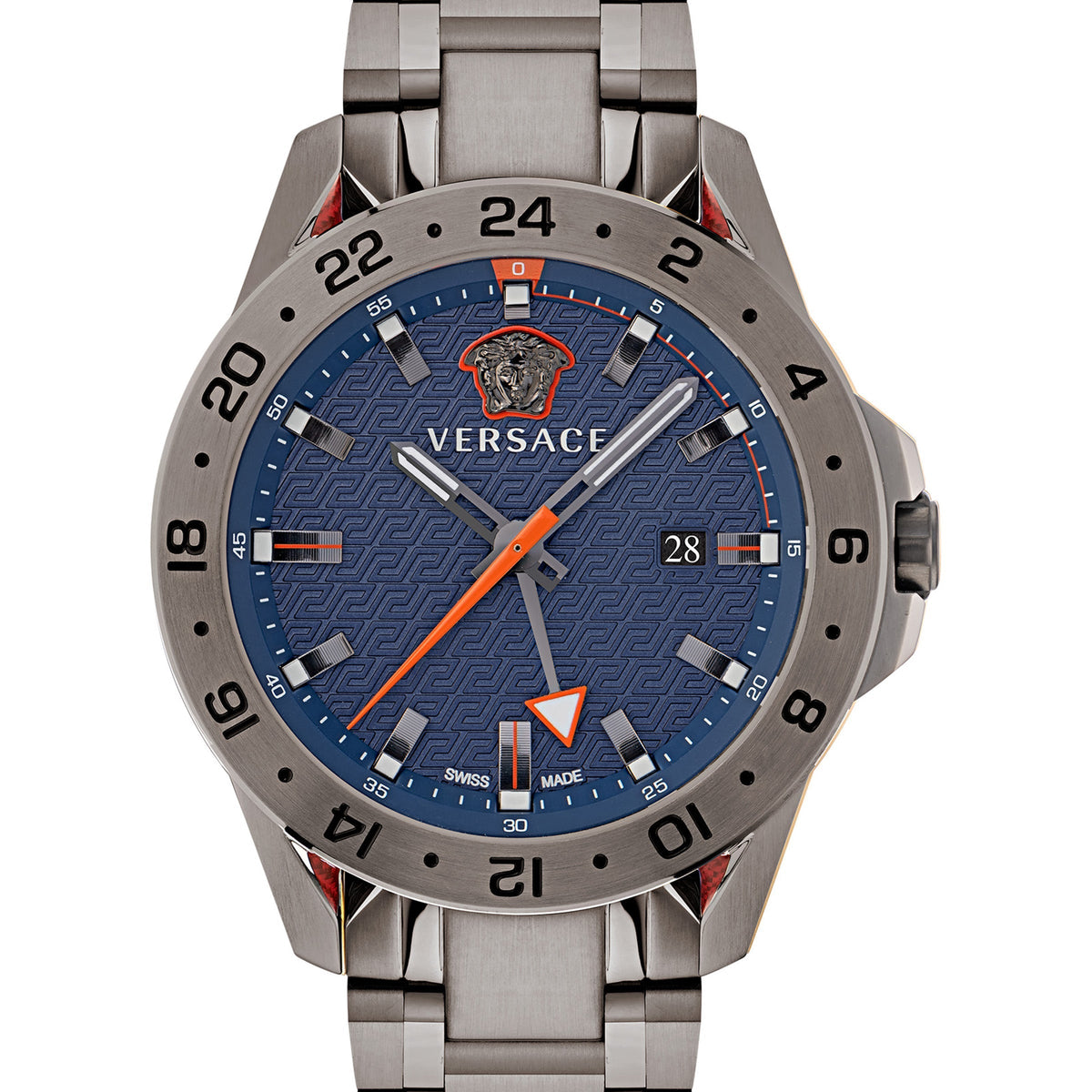 Versace Men's VE2W00422 Sport Tech GMT 45mm Quartz Watch