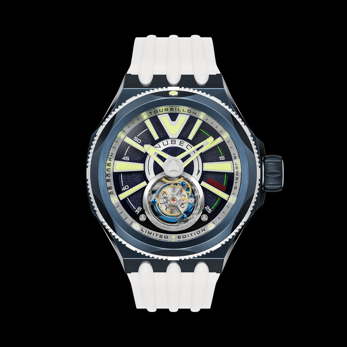 Nubeo Men NB-6075-03 Messenger 52mm Automatic Limited Edition Watch
