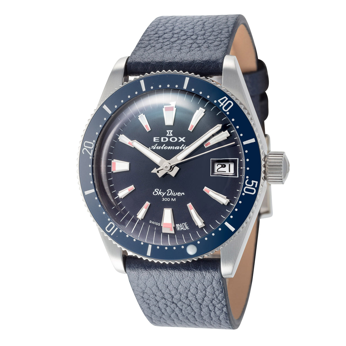 Edox Unisex 80131-3BUC-BUICO SkyDiver 38mm Automatic Watch