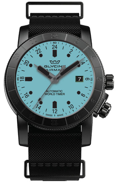 Glycine Men's Airman Contemporary Purist GMT 42mm Automatic Watch GL0491