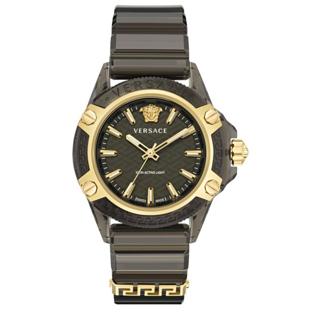 Versace Unisex Versace Icon Active Indiglo 42mm Quartz Watch VE6E00123