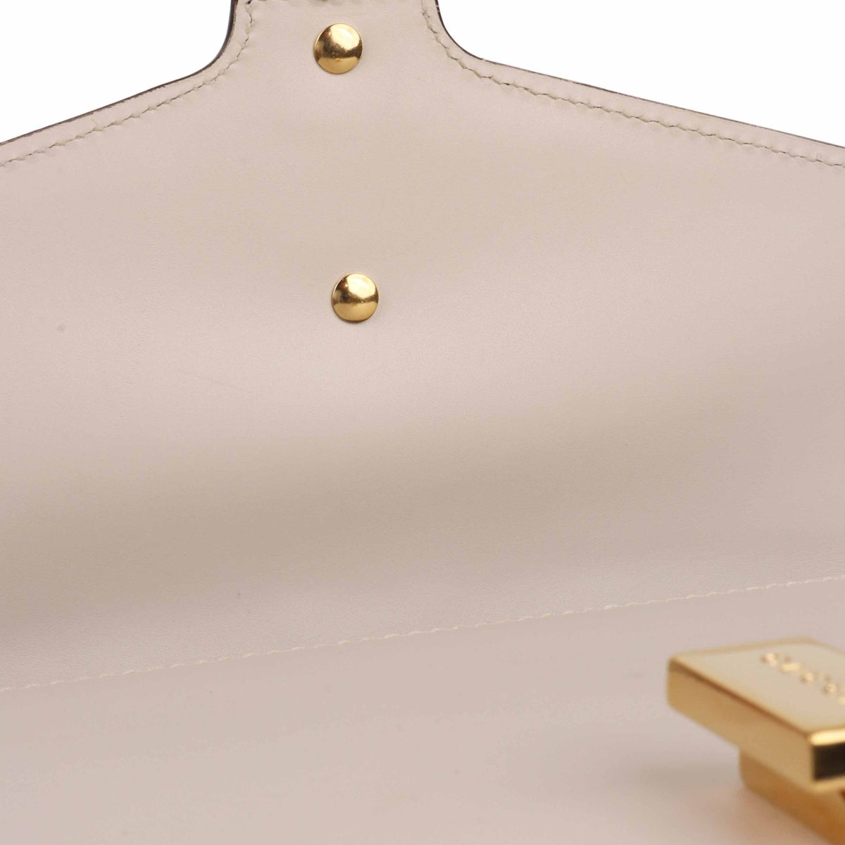 Gucci Small White Sylvie Bag.