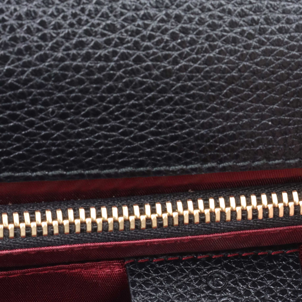 Gucci Zumi Black Shoulder Bag.