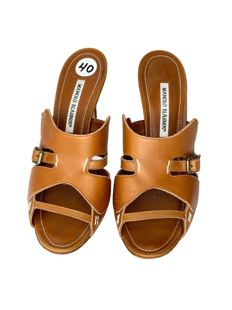 Manolo Blahnik Open Toe Sandals |US9.5|IT40|