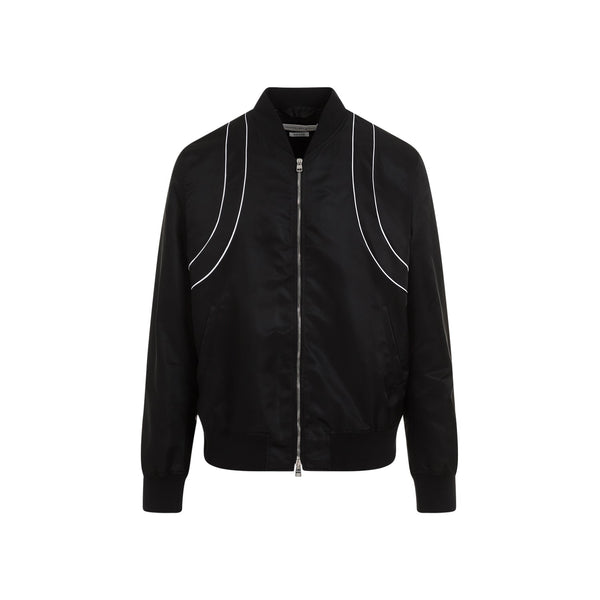 Alexander Mcqueen Piping Harness Bomber Men