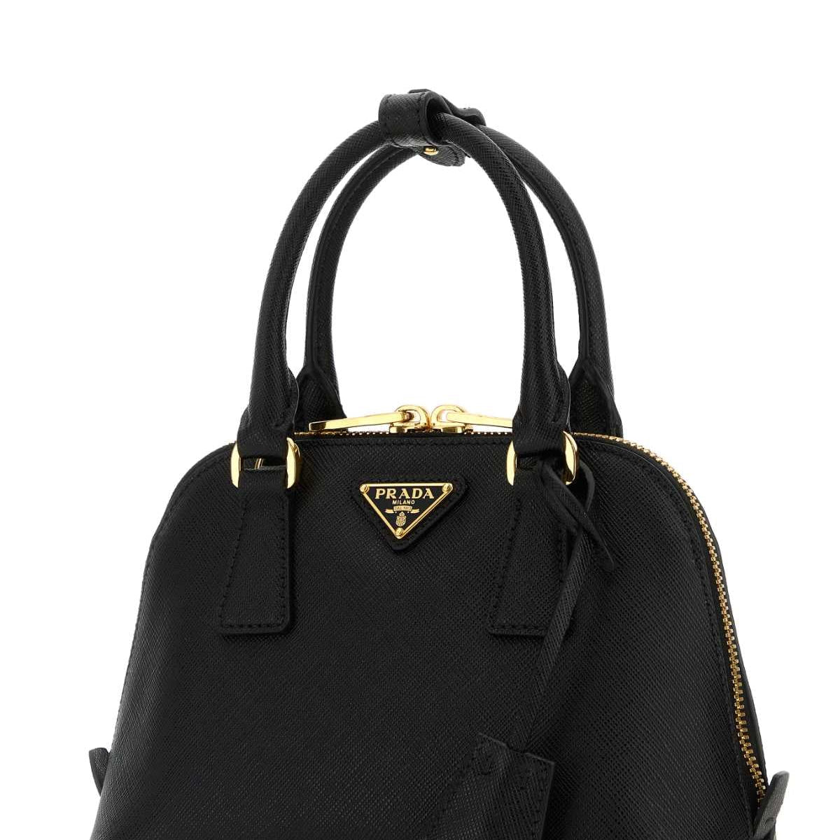 PRADA Mini Leather Handbag - 21CM x 14CM x 8.5CM