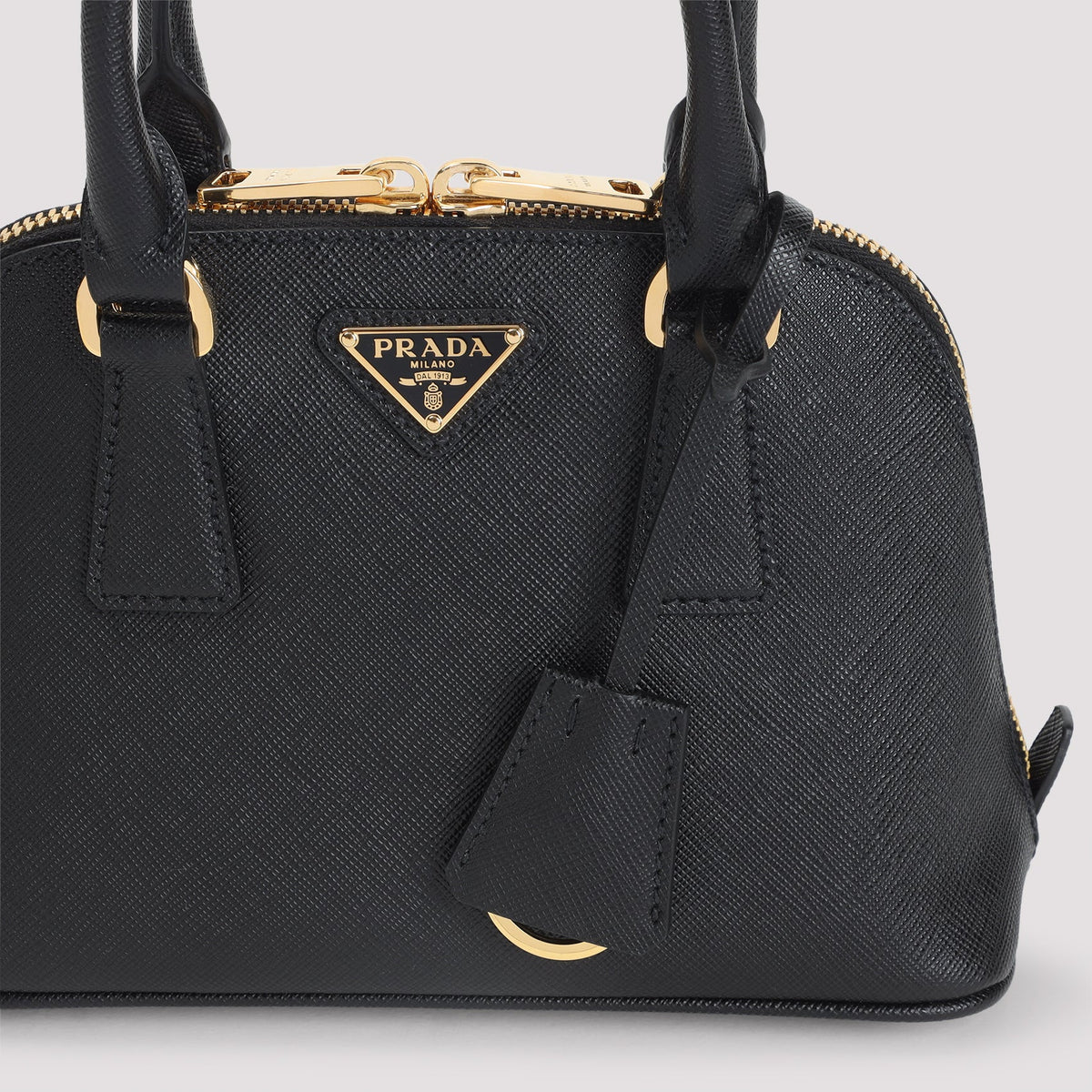 PRADA Mini Leather Handbag - 21CM x 14CM x 8.5CM