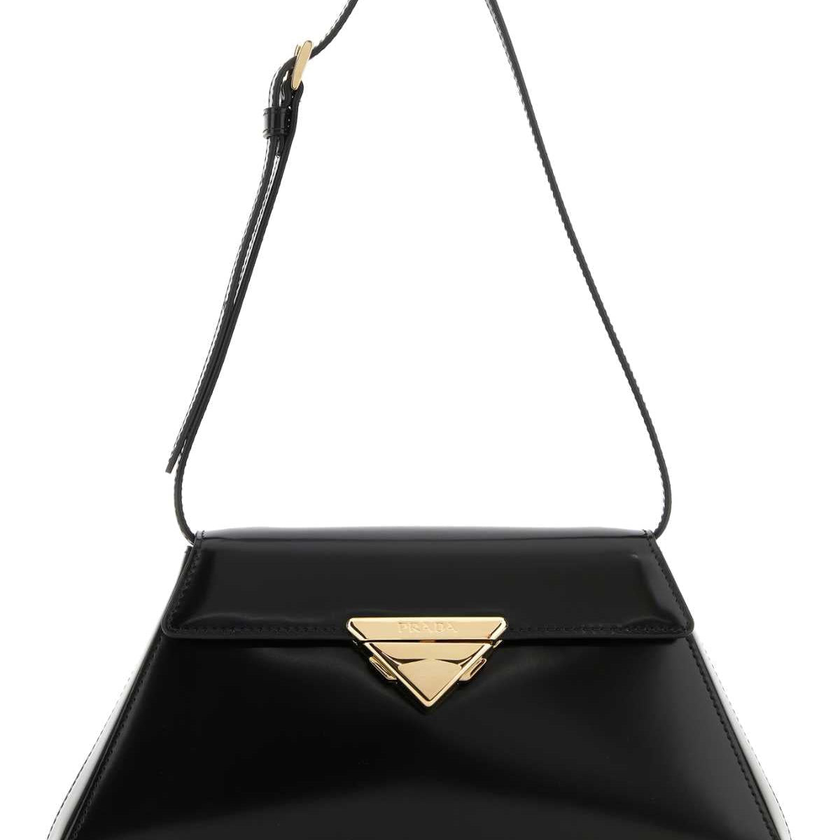 PRADA Elegant Leather Shoulder Handbag