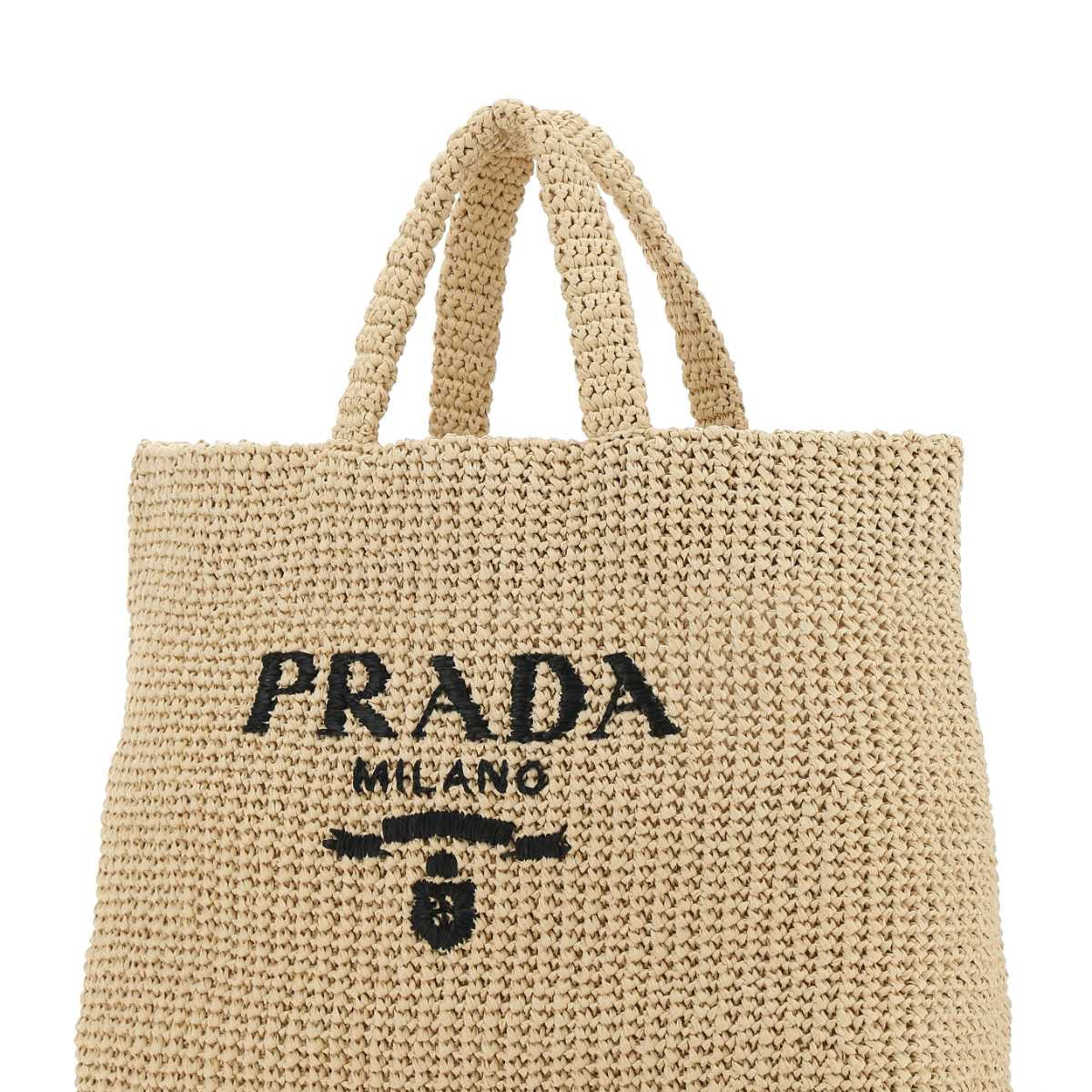 PRADA Crochet Tote Handbag 40x34x16 cm