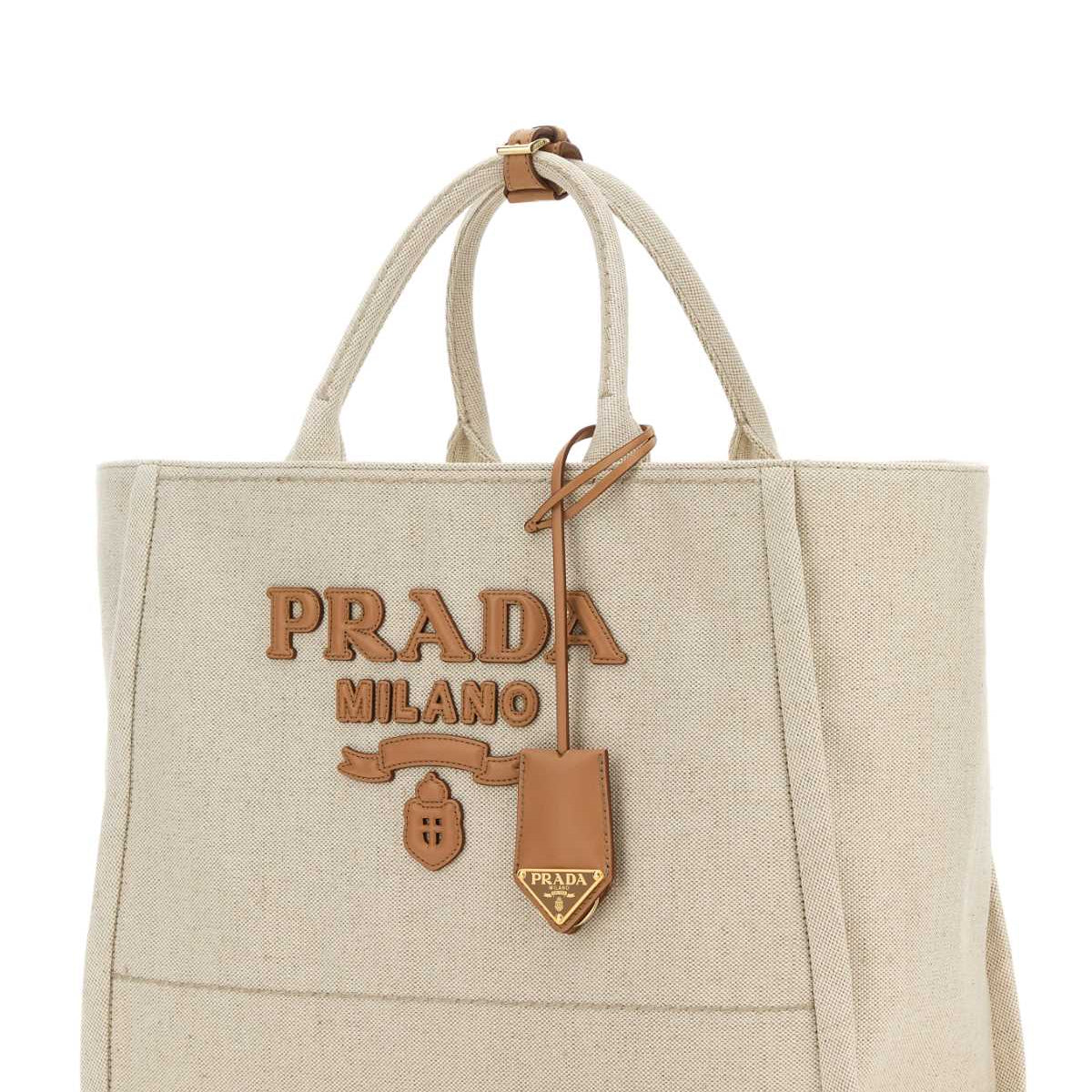 PRADA Canvas Shopping Handbag