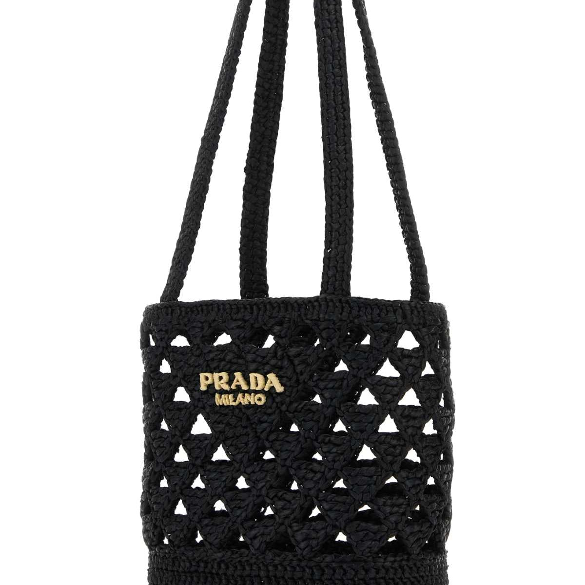PRADA Mini Straw Handbag