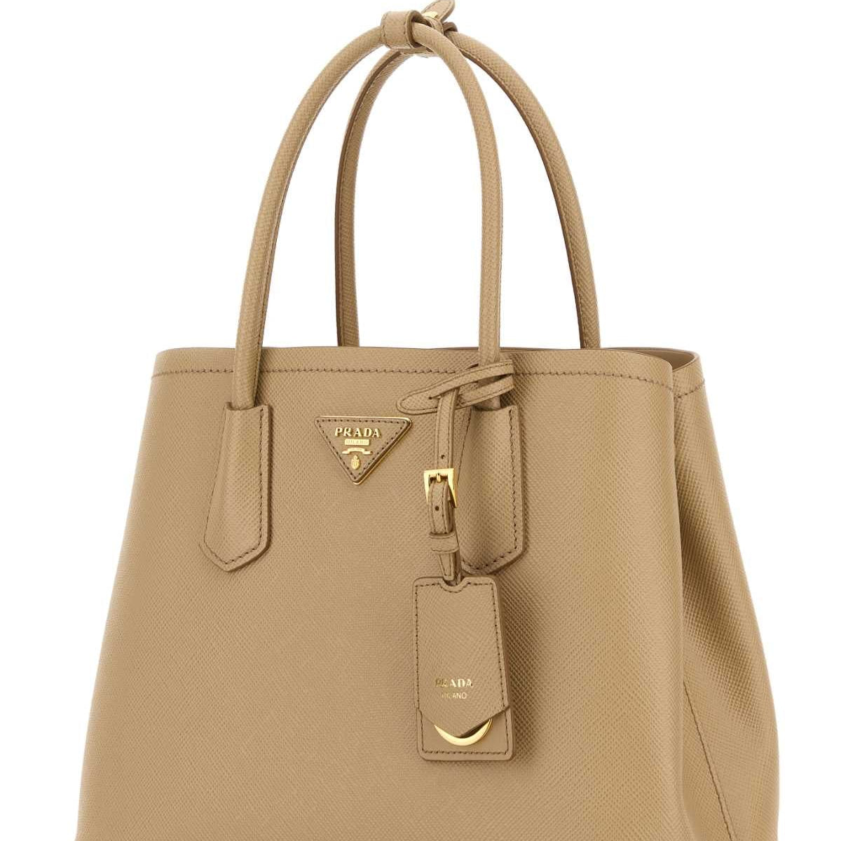 PRADA Mini Leather Double Handbag
