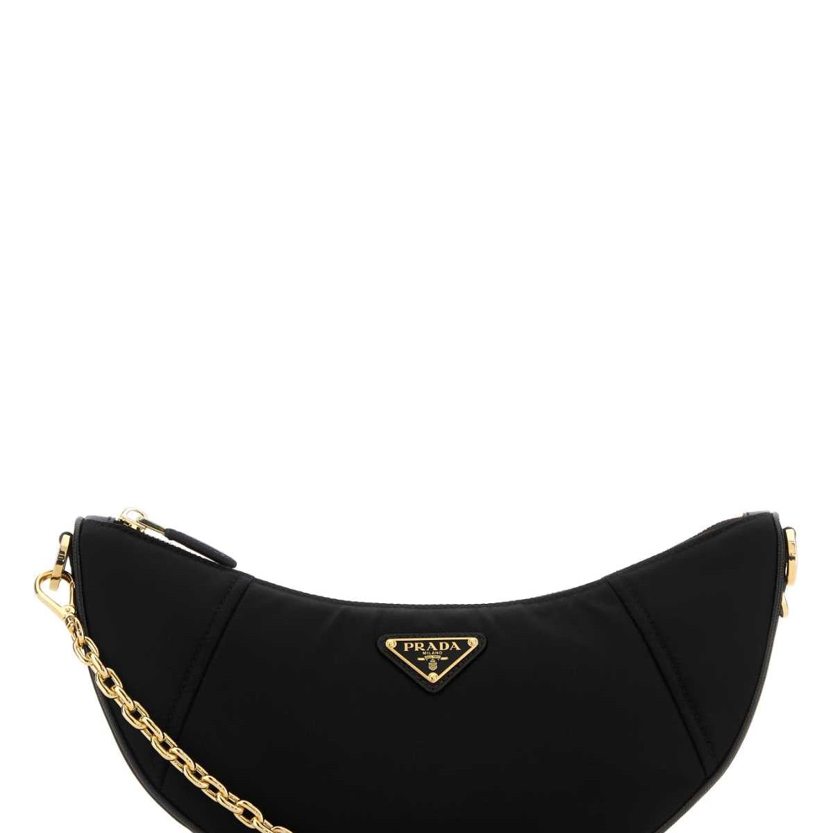 PRADA Demi-Lune Mini Shoulder Handbag